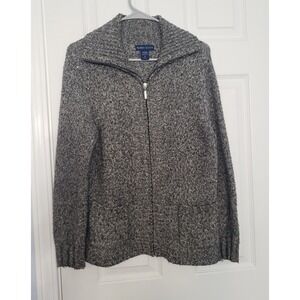 Karen Scott  Womans Zipup Cardigan Sweater Size Small
